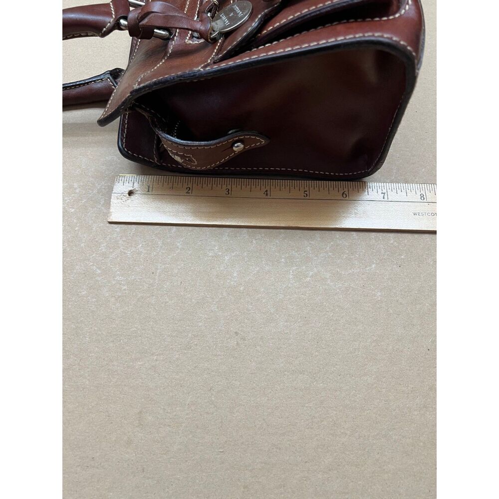 Vintage Dooney & Bourke Triple Pocket Satchel 90s Very Rare - Picture 11 of 12